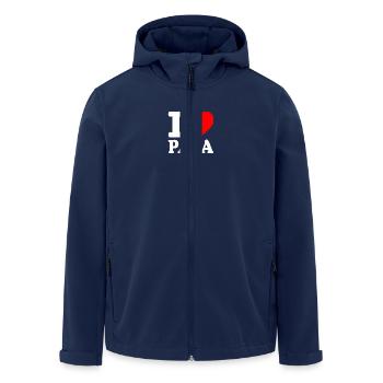 I love papa - Men’s Recycled Softshell Jacket by Stanley/Stella - navy - Front - AI Model Male 185 light (185cm)