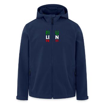 Frau leben freiheit - Recycelte Männer Softshell-Jacke von Stanley/Stella - Navy - Vorne - AI Model Male 185 light (185cm)