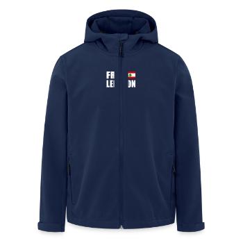 free lebanon - libanon - Recycelte Männer Softshell-Jacke von Stanley/Stella - Navy - Vorne - AI Model Male 185 light (185cm)