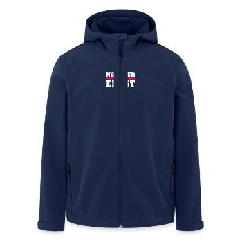 Not your ernst - Recycelte Männer Softshell-Jacke von Stanley/Stella - Navy - Vorne - AI Model Male 185 light (185cm)