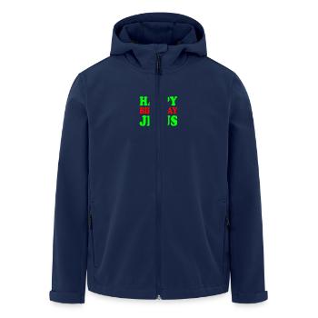 Happy birthday jesus - Veste softshell homme en polyester recyclé Stanley/Stella - marine - Devant - AI Model Male 185 light (185cm)