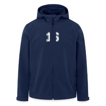 16 - Veste softshell homme en polyester recyclé Stanley/Stella - marine - Devant - AI Model Male 185 light (185cm)
