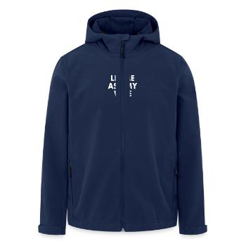 let me ask my wife - Recycelte Männer Softshell-Jacke von Stanley/Stella - Navy - Vorne - AI Model Male 185 light (185cm)