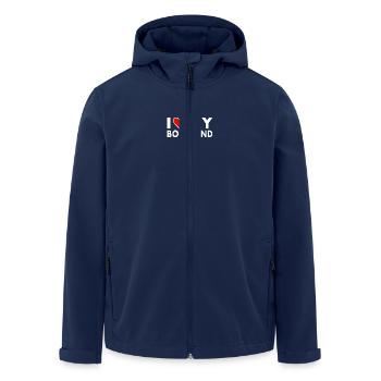 I love my boyfriend - Recycelte Männer Softshell-Jacke von Stanley/Stella - Navy - Vorne - AI Model Male 185 light (185cm)