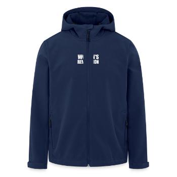 Womens revolution - Recycelte Männer Softshell-Jacke von Stanley/Stella - Navy - Vorne - AI Model Male 185 light (185cm)