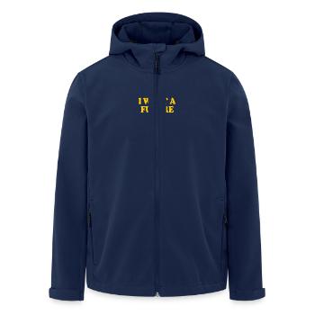 I want a future - Men’s Recycled Softshell Jacket by Stanley/Stella - navy - Front - AI Model Male 185 light (185cm)