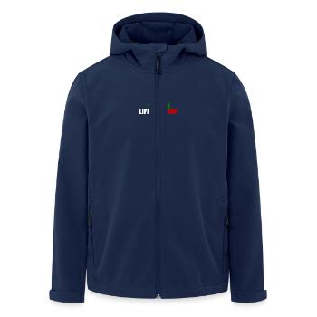 Women life freedom - Men’s Recycled Softshell Jacket by Stanley/Stella - navy - Front - AI Model Male 185 light (185cm)