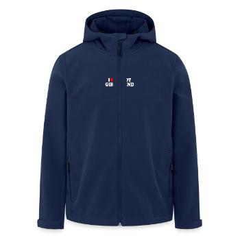 i love my hot girlfriend - Men’s Recycled Softshell Jacket by Stanley/Stella - navy - Front - AI Model Male 185 light (185cm)