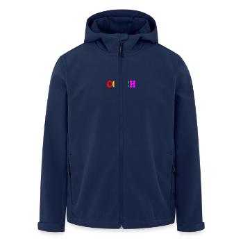 Coach - Men’s Recycled Softshell Jacket by Stanley/Stella - navy - Front - AI Model Male 185 light (185cm)