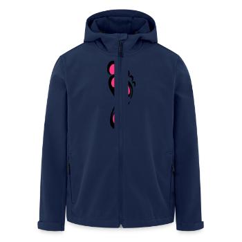 Foot Reflex - Recycelte Männer Softshell-Jacke von Stanley/Stella - Navy - Vorne - AI Model Male 185 light (185cm)