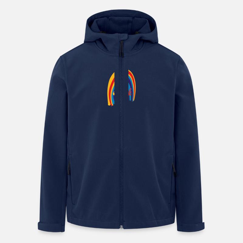 Lets Rock Regenbogen - Recycelte Männer Softshell-Jacke von Stanley/Stella - Navy