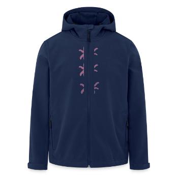 Pieuvre triple - Veste softshell homme en polyester recyclé Stanley/Stella - marine - Devant - AI Model Male 185 light (185cm)