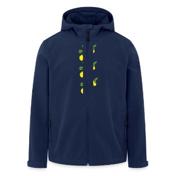 Lemon Sprigs Triple - Men’s Recycled Softshell Jacket by Stanley/Stella - navy - Front - AI Model Male 185 light (185cm)