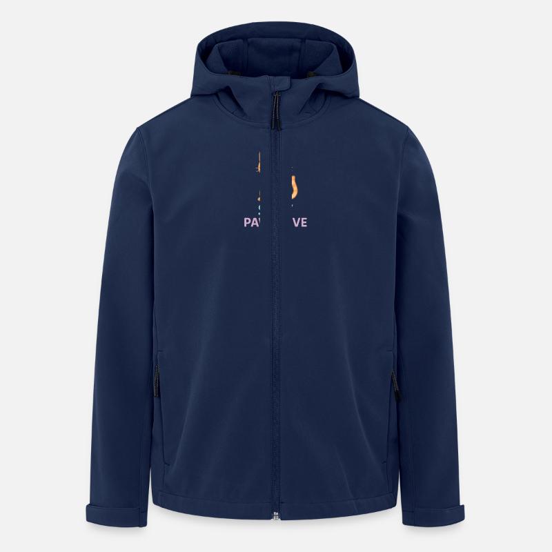 Stay Pawsitive - Recycelte Männer Softshell-Jacke von Stanley/Stella - Navy