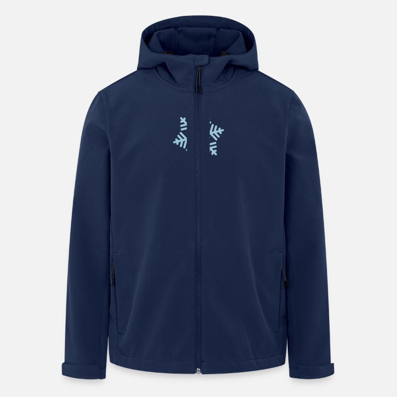Schneeflocke - Recycelte Männer Softshell-Jacke von Stanley/Stella - Navy