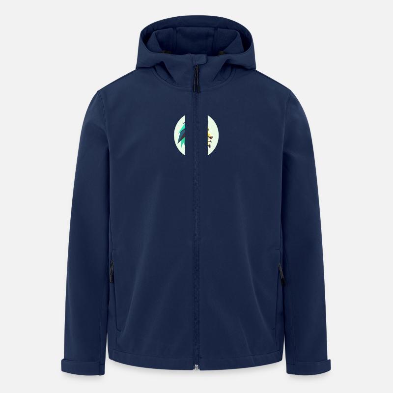 Löwenkopf - Recycelte Männer Softshell-Jacke von Stanley/Stella - Navy