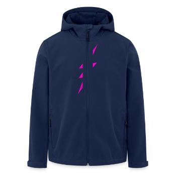 PURPLE ELECTRIC STORM - Recycelte Männer Softshell-Jacke von Stanley/Stella - Navy - Vorne - AI Model Male 185 light (185cm)