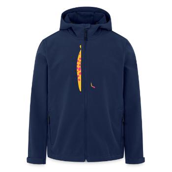 cute giraffe - Recycelte Männer Softshell-Jacke von Stanley/Stella - Navy - Vorne - AI Model Male 185 light (185cm)