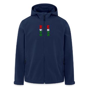 Rise with the women of iran - Men’s Recycled Softshell Jacket by Stanley/Stella - navy - Front - AI Model Male 185 light (185cm)