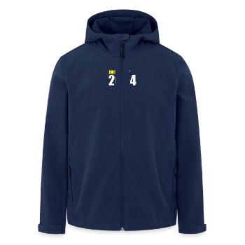 Abitur 2024 - Recycelte Männer Softshell-Jacke von Stanley/Stella - Navy - Vorne - AI Model Male 185 light (185cm)