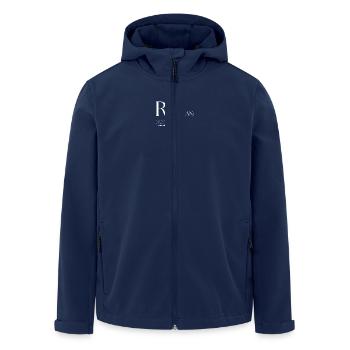 Ramadan dictionary text style design - Men’s Recycled Softshell Jacket by Stanley/Stella - navy - Front - AI Model Male 185 light (185cm)