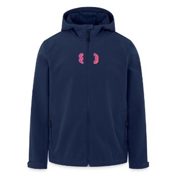 80. 80 YEARS. 80th ANNIVERSARY. 80 YEARS ANNIVERSARY. - Men’s Recycled Softshell Jacket by Stanley/Stella - navy - Front - AI Model Male 185 light (185cm)