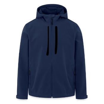 tage_zaehlen_2 - Recycelte Männer Softshell-Jacke von Stanley/Stella - Navy - Vorne - AI Model Male 185 light (185cm)