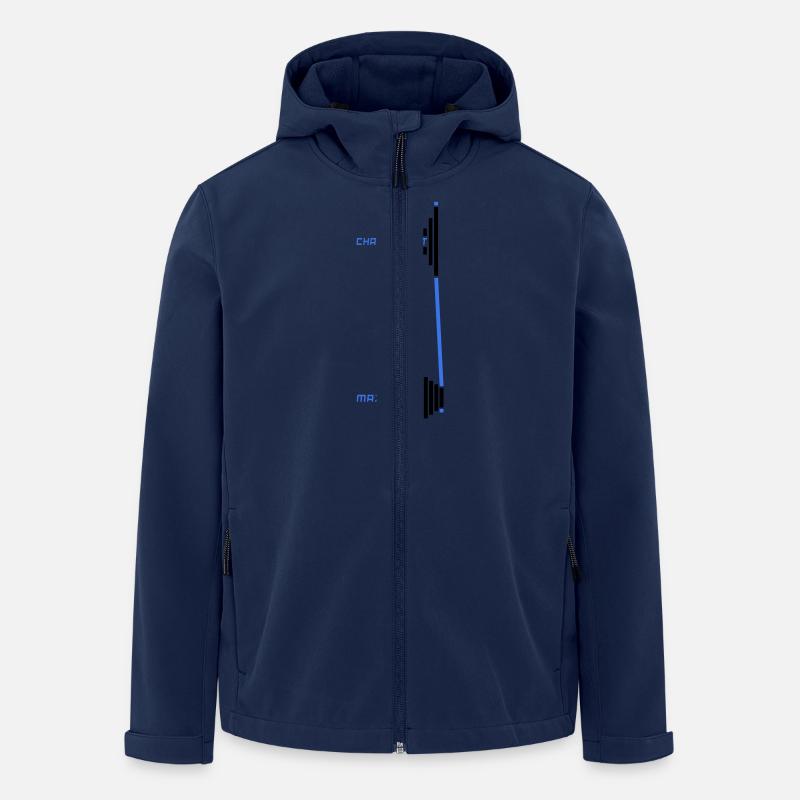 Kette rechts - Recycelte Männer Softshell-Jacke von Stanley/Stella - Navy