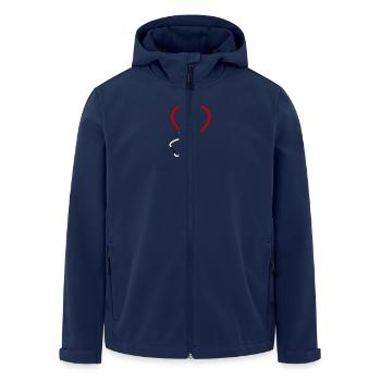 Stethoscope I heart medicine - Men’s Recycled Softshell Jacket by Stanley/Stella - navy - Front - AI Model Male 185 light (185cm)