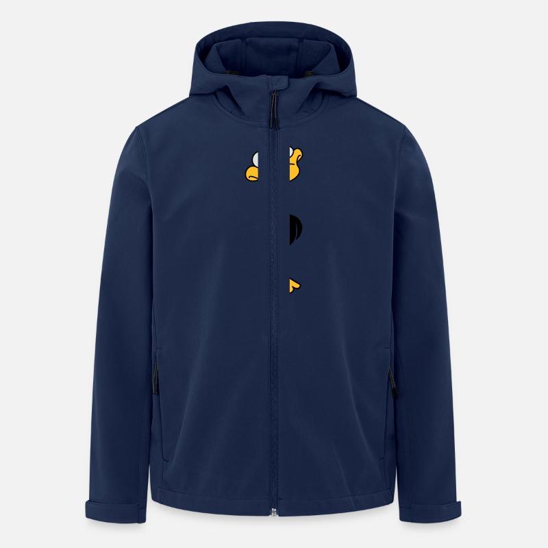 Funny Duck - Recycelte Männer Softshell-Jacke Discoverer von Stanley/Stella - Navy