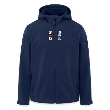 Israel - Veste softshell homme en polyester recyclé Stanley/Stella - marine - Devant - AI Model Male 185 light (185cm)