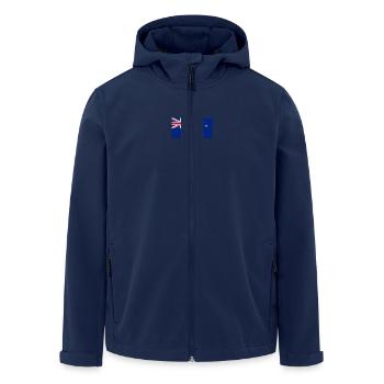 nouvelle zelande - Veste softshell homme en polyester recyclé Stanley/Stella - marine - Devant - AI Model Male 185 light (185cm)