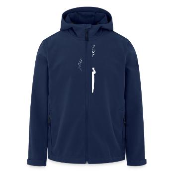 Dirigent - Maestro - Noten - weiß - Recycelte Männer Softshell-Jacke von Stanley/Stella - Navy - Vorne - AI Model Male 185 light (185cm)
