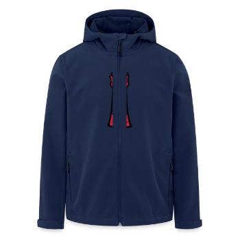 leuchtturm_3c - Recycelte Männer Softshell-Jacke von Stanley/Stella - Navy - Vorne - AI Model Male 185 light (185cm)
