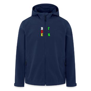 Best dad ever - Veste softshell homme en polyester recyclé Stanley/Stella - marine - Devant - AI Model Male 185 light (185cm)