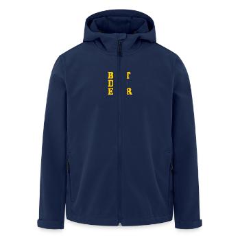 Best dad ever - Veste softshell homme en polyester recyclé Stanley/Stella - marine - Devant - AI Model Male 185 light (185cm)