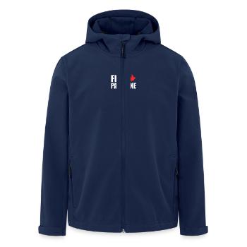 Free palestine - Men’s Recycled Softshell Jacket by Stanley/Stella - navy - Front - AI Model Male 185 light (185cm)