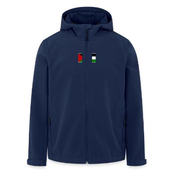 palestina - Men’s Recycled Softshell Jacket by Stanley/Stella - navy - Front - AI Model Male 185 light (185cm)