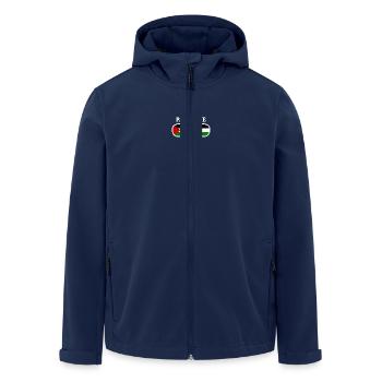Palästina - Recycelte Männer Softshell-Jacke von Stanley/Stella - Navy - Vorne - AI Model Male 185 light (185cm)