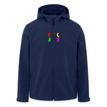 Fck afd - Recycelte Männer Softshell-Jacke von Stanley/Stella - Navy - Vorne - AI Model Male 185 light (185cm)
