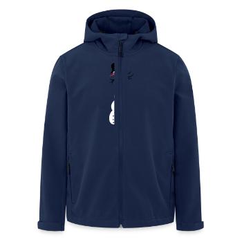 Schneemann - Recycelte Männer Softshell-Jacke von Stanley/Stella - Navy - Vorne - AI Model Male 185 light (185cm)