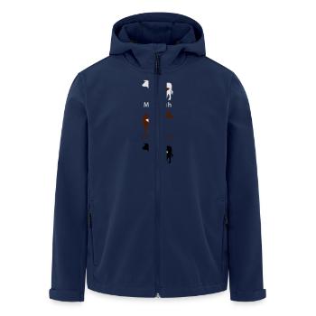 Michkuh - Kakaokuh - ... - Men’s Recycled Softshell Jacket by Stanley/Stella - navy - Front - AI Model Male 185 light (185cm)