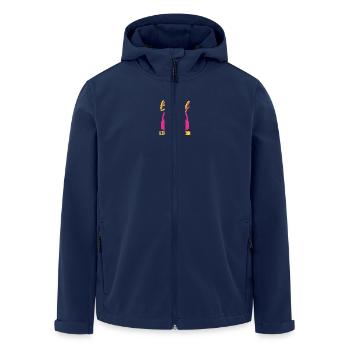 48th Birthday Best of 1975 Cassette Tape Retro 80s - Men’s Recycled Softshell Jacket by Stanley/Stella - navy - Front - AI Model Male 185 light (185cm)