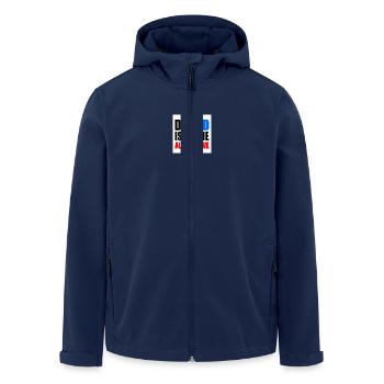 die afd ist keine alternative - Recycelte Männer Softshell-Jacke von Stanley/Stella - Navy - Vorne - AI Model Male 185 light (185cm)