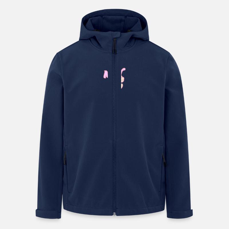 Never give up - Recycelte Männer Softshell-Jacke von Stanley/Stella - Navy