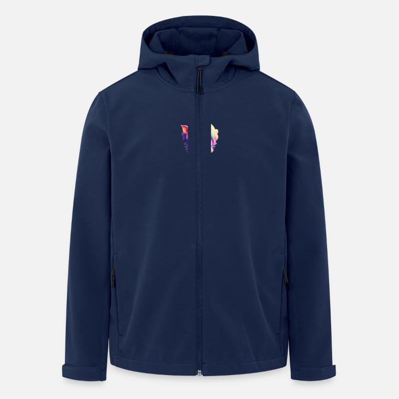 Regenbogen - Recycelte Männer Softshell-Jacke von Stanley/Stella - Navy