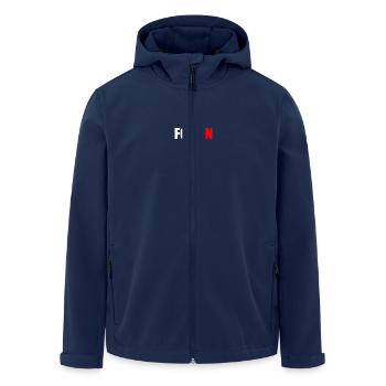 Fck fn - Men’s Recycled Softshell Jacket by Stanley/Stella - navy - Front - AI Model Male 185 light (185cm)