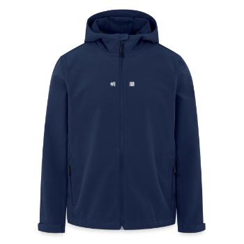 brandmauer - Recycelte Männer Softshell-Jacke von Stanley/Stella - Navy - Vorne - AI Model Male 185 light (185cm)