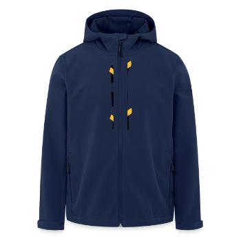 Checkbox mir zwei Haken - Recycelte Männer Softshell-Jacke von Stanley/Stella - Navy - Vorne - AI Model Male 185 light (185cm)