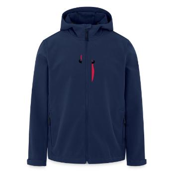 hot chili moustache gemüse vegan mexican - Recycelte Männer Softshell-Jacke von Stanley/Stella - Navy - Vorne - AI Model Male 185 light (185cm)